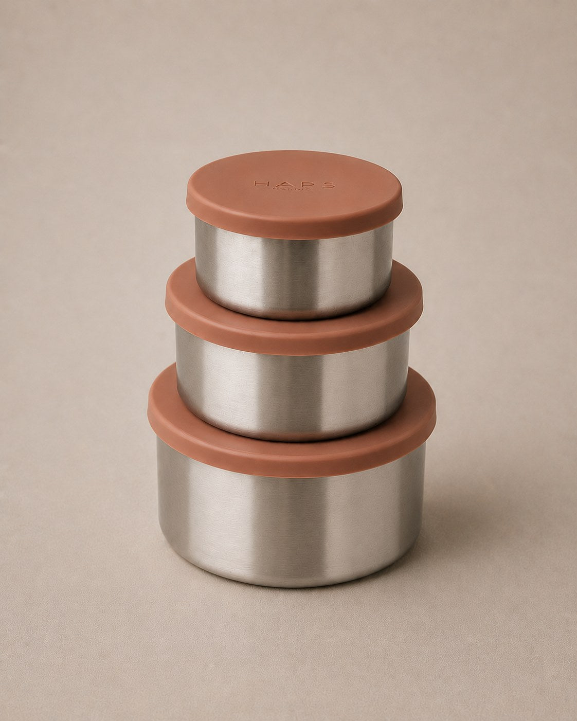 STEEL TRIO LARGE - 3 pack - Terracotta
