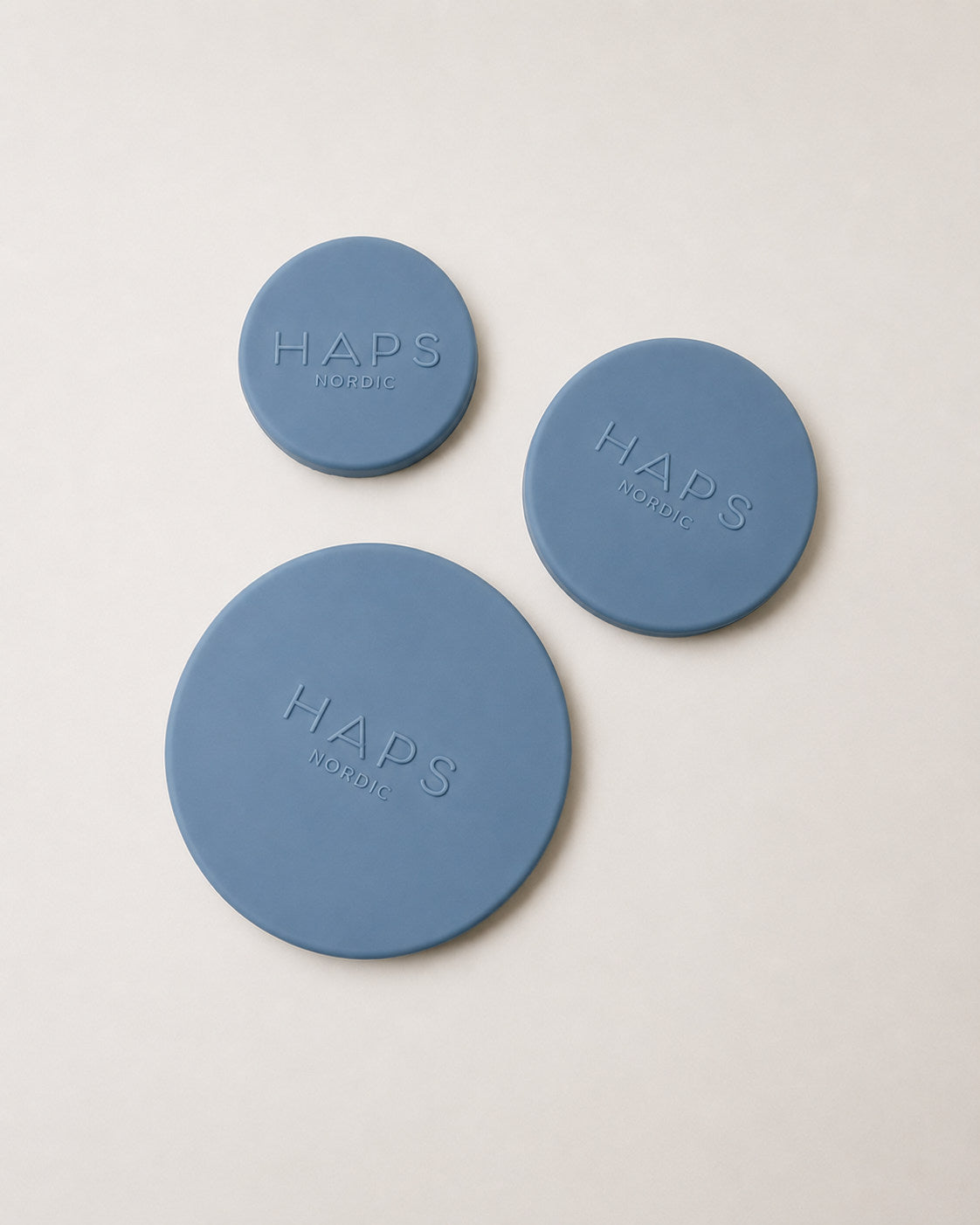 SILICONE LIDS, STEEL TRIO 5/6/8 - Ocean