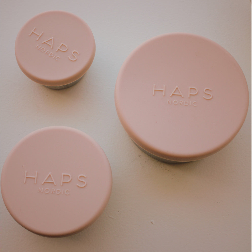Haps Nordic Steel trio Food jar Blush