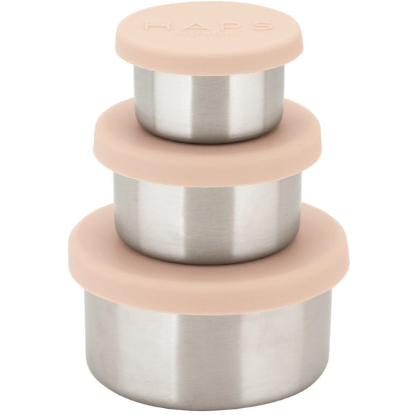 Haps Nordic Steel trio Food jar Blush