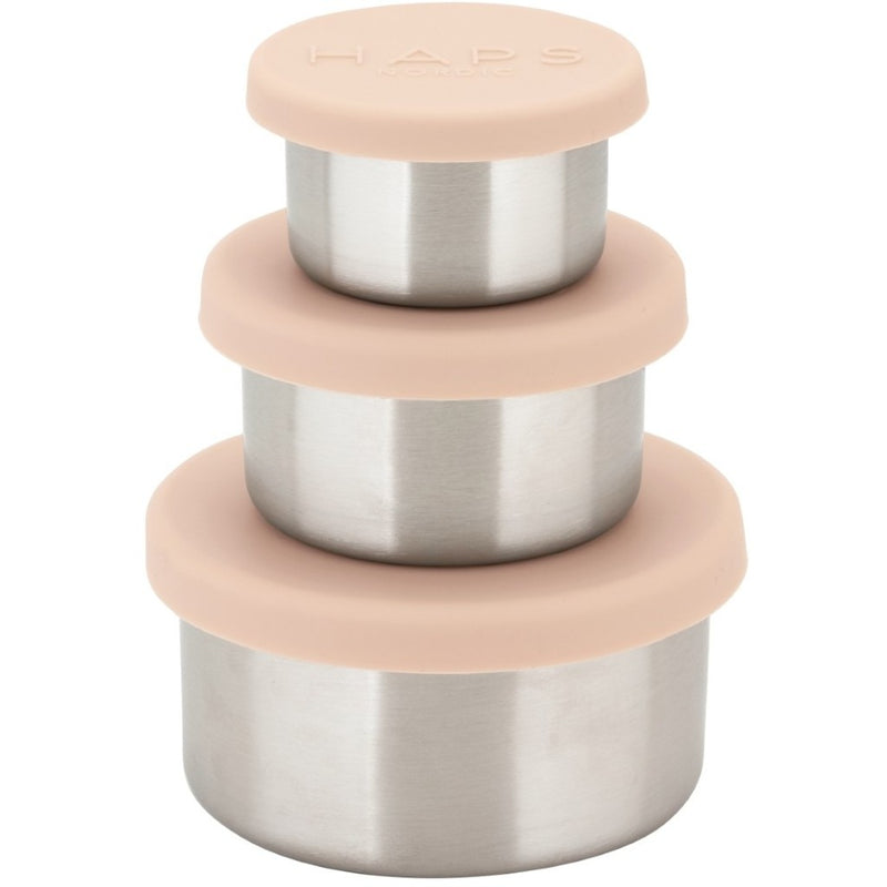 Haps Nordic Steel trio Food jar Blush