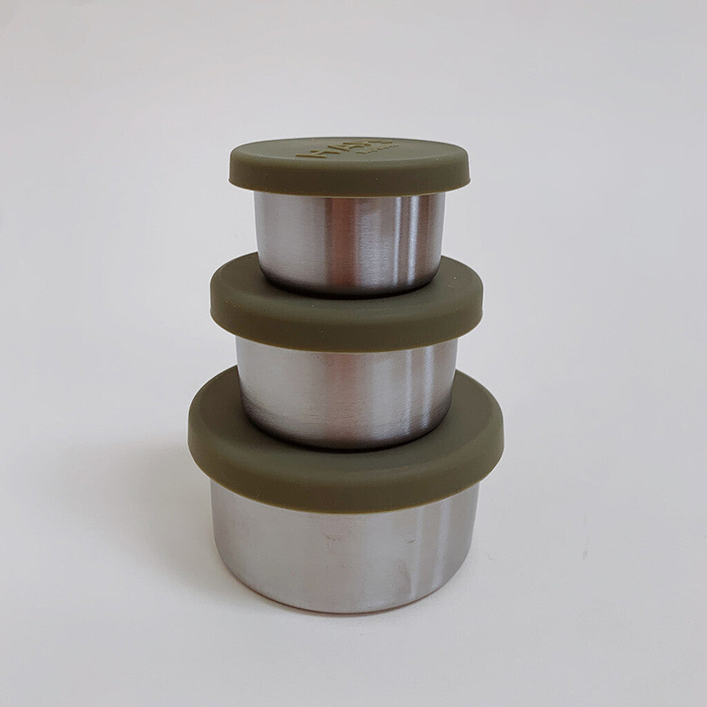Haps Nordic Steel trio Food jar Olive