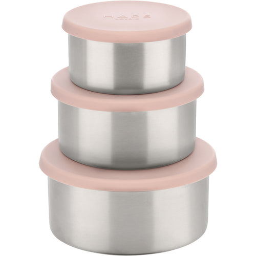 Haps Nordic Steel trio large Food jar Blush