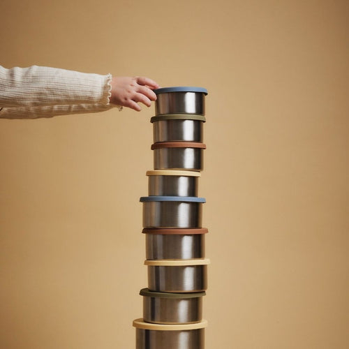 Haps Nordic Steel trio large Food jar Olive