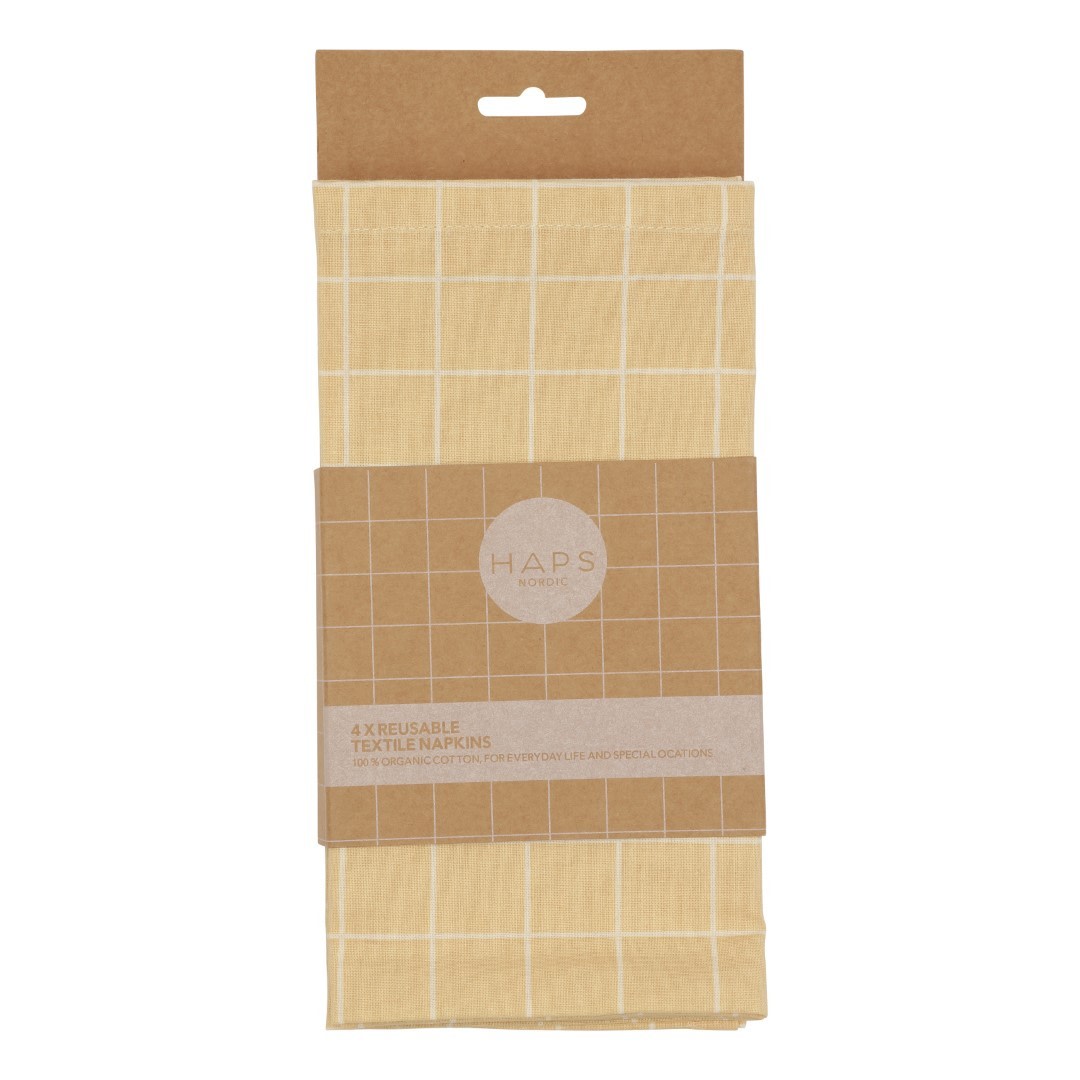 TEXTILE NAPKINS 4-PACK - Sun light check