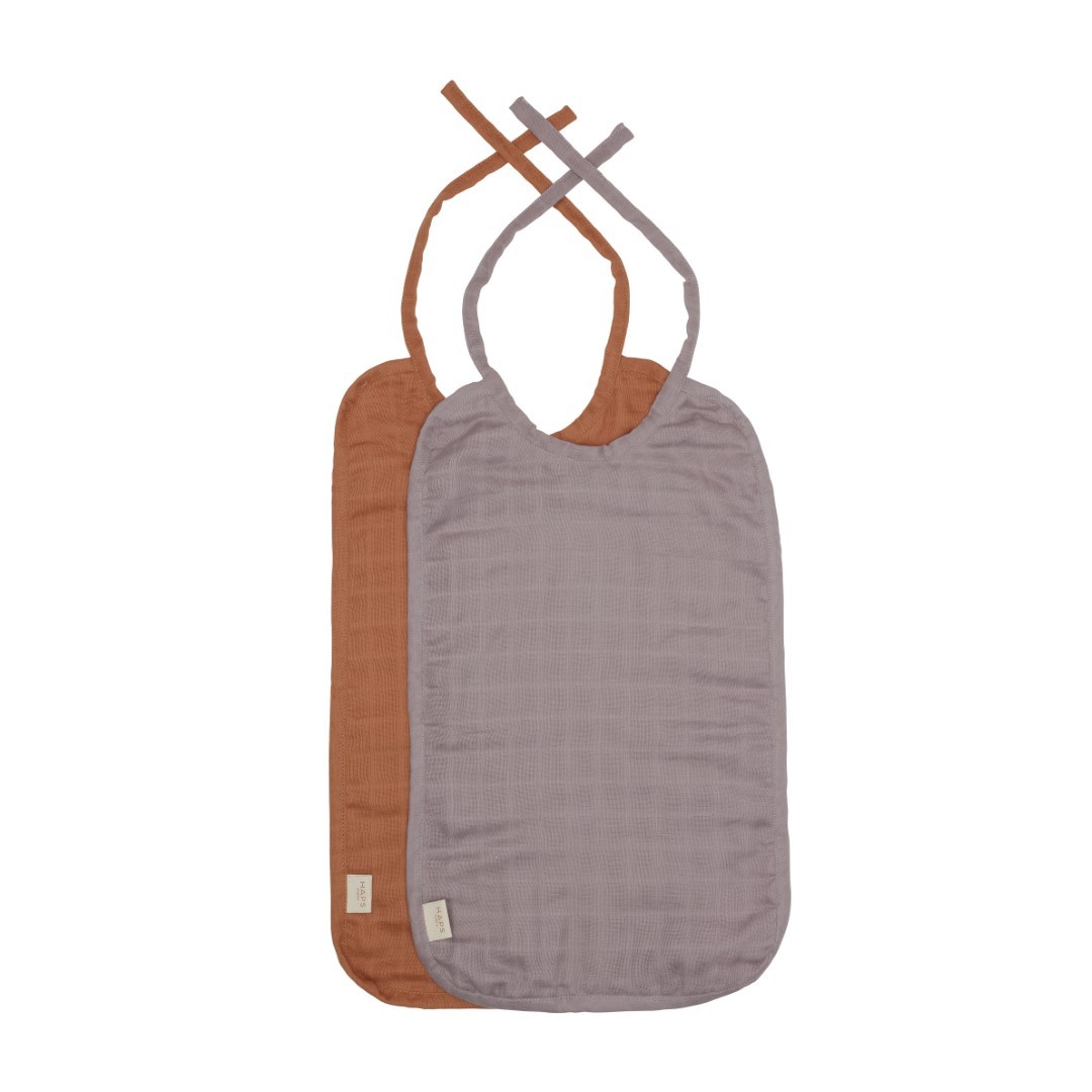 MUSLIN BIB LONG - Spring mix