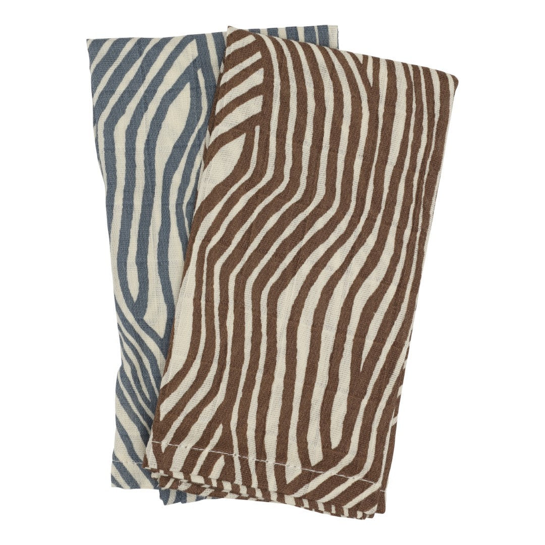 WASH CLOTH 2-PACK - Winter wave print