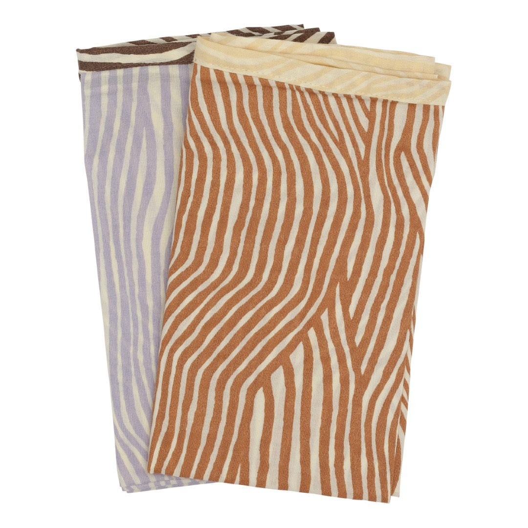 GIFT WRAP 2-PACK - Terracotta/Lavender Wave