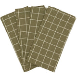 Haps Nordic Textile napkins 4-pack Napkins Olive check