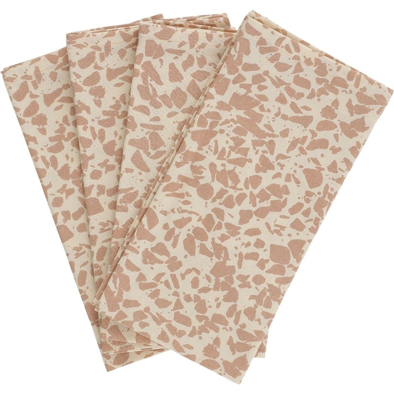 Haps Nordic Textile napkins 4-pack Napkins Rose Terrazzo