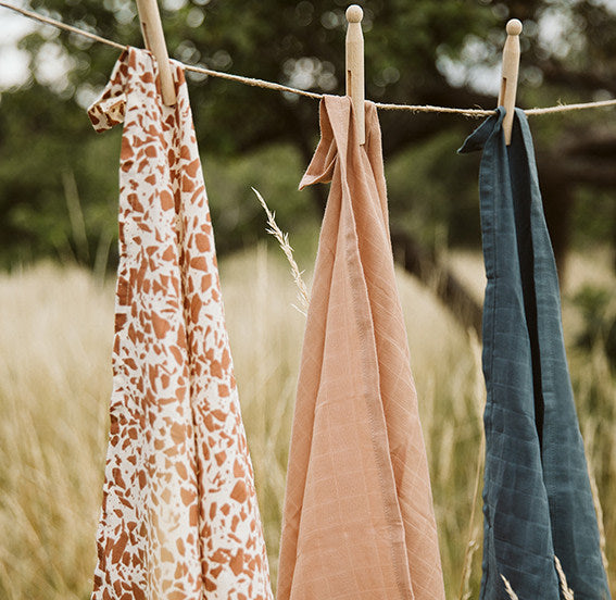 SUI MUSLIN CLOTHS - 3 pack - Warm