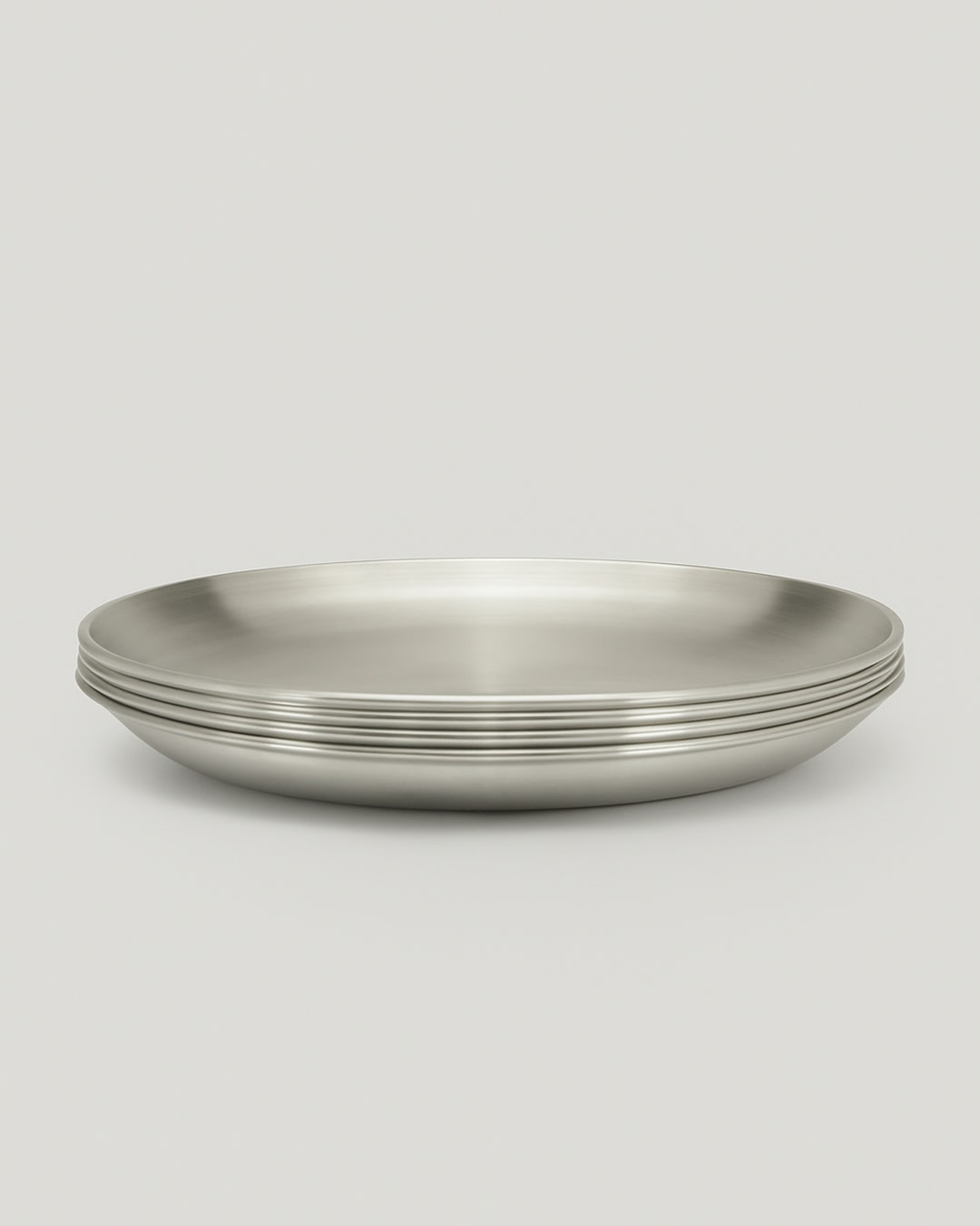 REUSEABLE PICNIC PLATES 4 PCS. - Steel