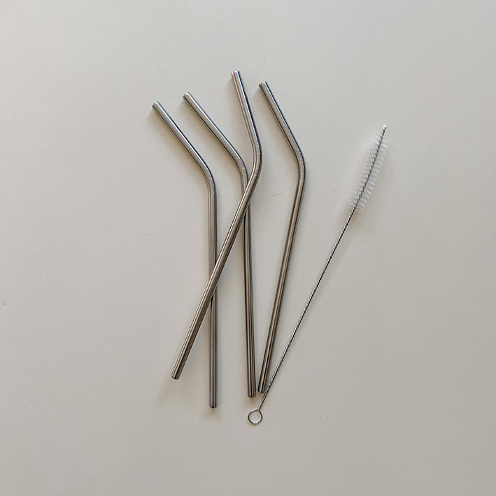 Haps Nordic 4-pack Reusable Straws Straws Steel