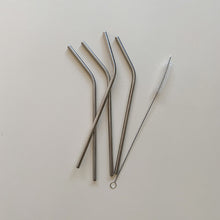 Load image into Gallery viewer, Haps Nordic 4-pack Reusable Straws Straws Steel