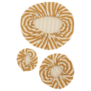 Haps Nordic Cotton covers Cotton cover Marine stripe Mustard/nature