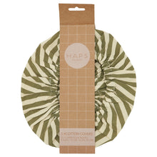 Load image into Gallery viewer, Haps Nordic Cotton covers Cotton cover Marine stripe Olive/nature