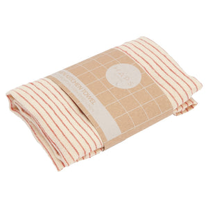 Haps Nordic Linen Kitchen towel Kitchen towel Pin stripe Vanilla/Chili