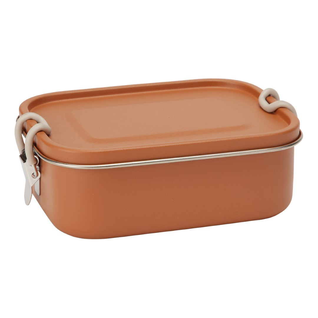 Haps Nordic Lunch box w. removable divider Lunch box Terracotta