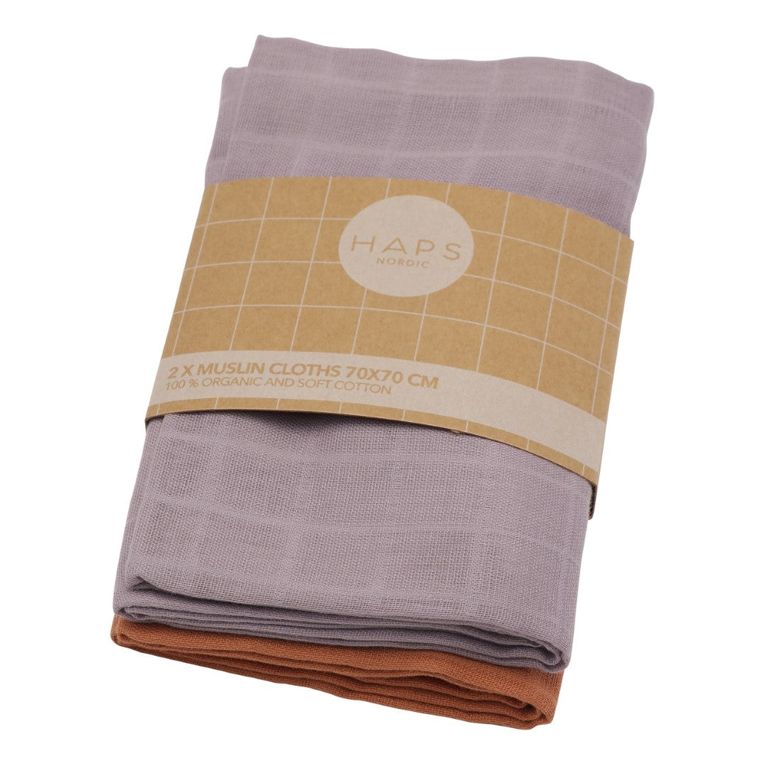 Haps Nordic Muslin cloth 2-pack Cloths Spring mix