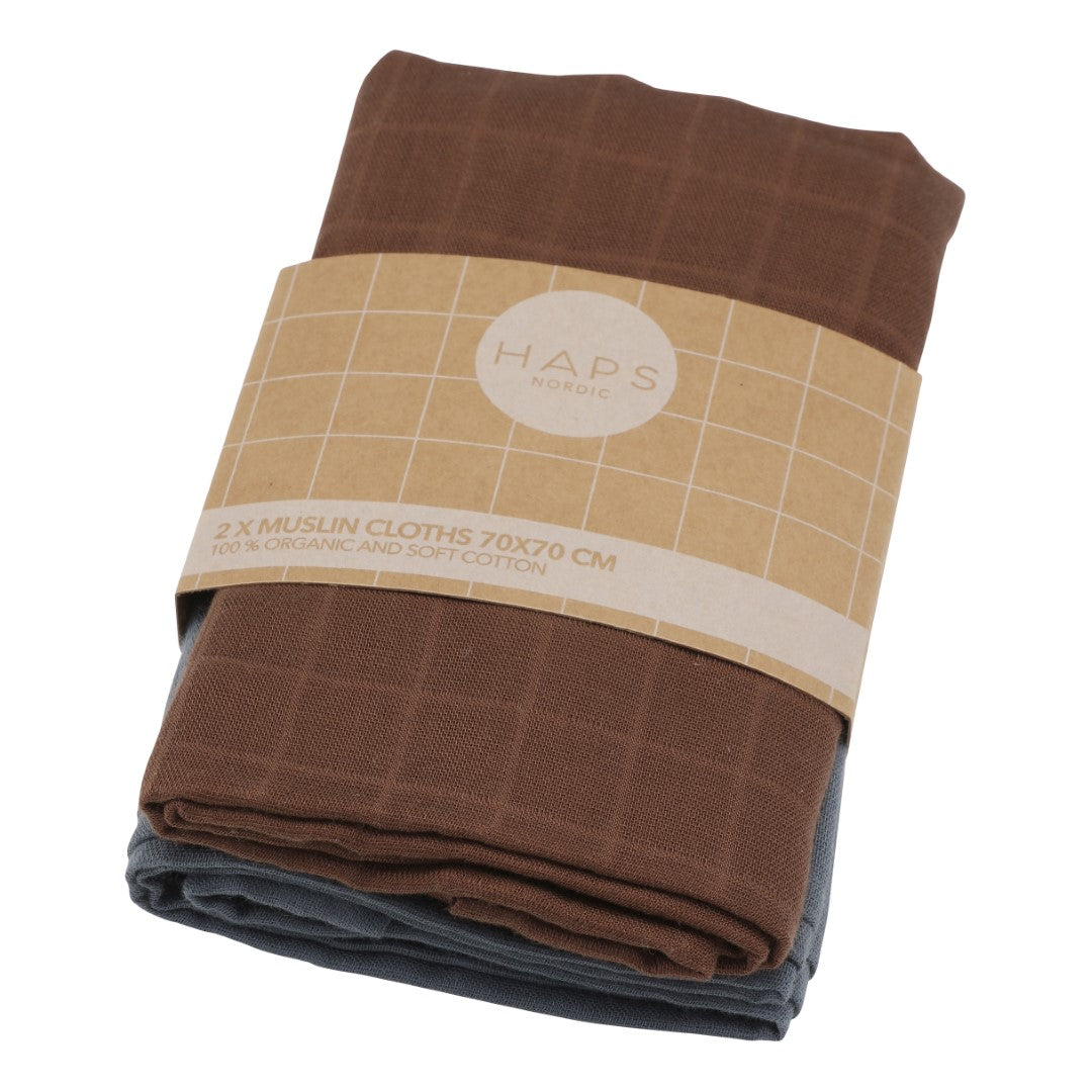 Muslin cloth 2-pack - Winter mix