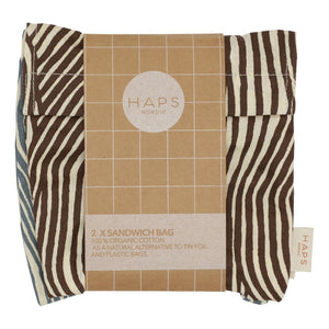 Haps Nordic Sandwich bag 2-pak Sandwich bag Winter wave print