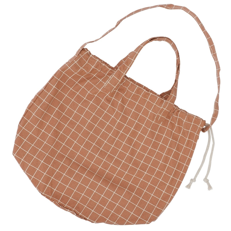 Haps Nordic Shopping bag Shopping bag Terracotta Check