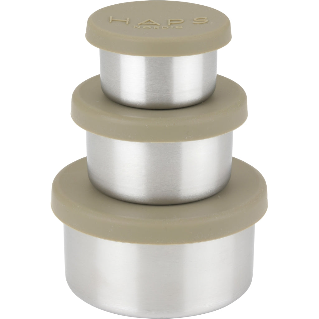 Haps Nordic Steel trio Food jar Olive