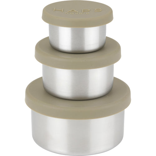 Haps Nordic Steel trio Food jar Olive