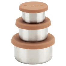 Load image into Gallery viewer, Haps Nordic Steel trio Food jar Terracotta