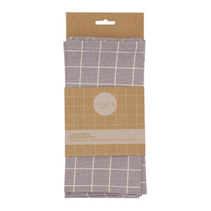 Textile napkins 4-pack - Lavender check