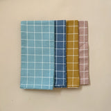 Haps Nordic Textile napkins 4-pack Napkins Ocean Check