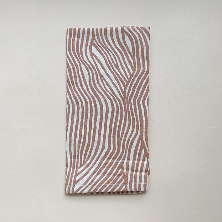 Haps Nordic Textile napkins 4-pack Napkins Terracotta Wave